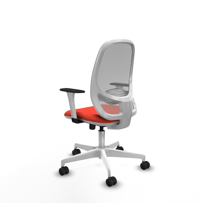 PIQUERAS Y CRESPO Silla de oficina Cilanco con mecanismo Sincro/Traslack Naranja y Gris