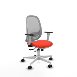 PIQUERAS Y CRESPO Silla de oficina Cilanco con mecanismo Sincro/Traslack Naranja y Gris