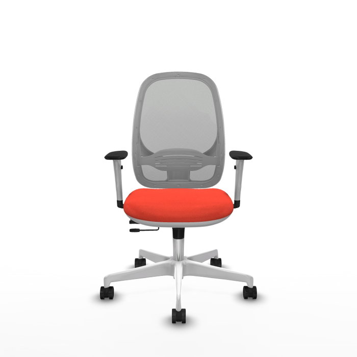 PIQUERAS Y CRESPO Silla de oficina Cilanco con mecanismo Sincro/Traslack Naranja y Gris