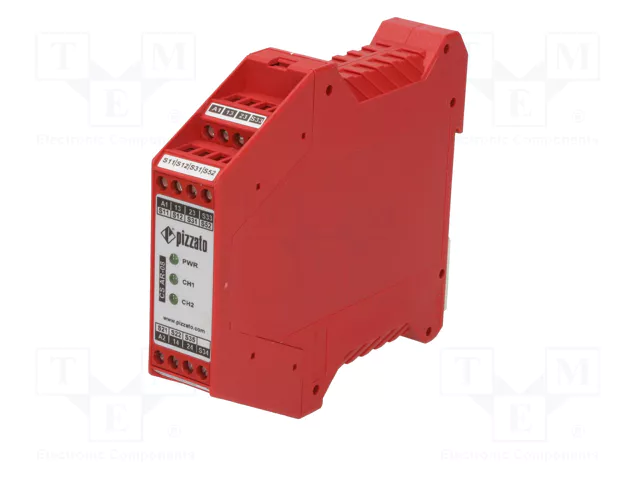 PIZZATO ELETTRICA CS AR-08V024 Relé de Seguridad 24VAC/24VDC