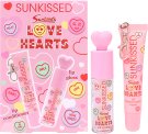 Sunkissed Love Hearts Lip Gift Set con Brillo de 6ml y Acondicionador de 16ml