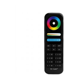 Miboxer Mando a distancia LED RGB-CCT 8 zonas negro