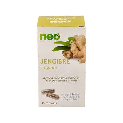 NEO Jengibre 45 Cápsulas - Complemento Alimenticio con Extracto Estandarizado NEO Jengibre 45 Cápsulas - Complemento Alimenticio con Extracto Estandarizado