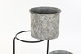 DKD Home Decor Macetero Gris Metal Desmontable 25 x 81 x 82 cm