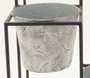 DKD Home Decor Macetero de Metal Desgastado Gris 82x25x81 cm