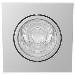 Synergy21 Synergy 21 LED Deckeneinbauspot Helios plata, cuadrado y orientable, blanco neutro