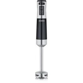 SEVERIN Batidora de inmersión versátil SM3771, 600 W, 15.000 rpm, pie desmontable, libre de BPA, negro y acero inoxidable