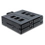 DeLOCK 47141 Bandeja de 5.25 pulg. para 4 x 2.5 pulg. SATA o SAS HDD/SSD con candado