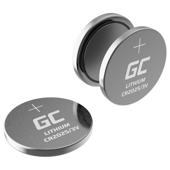 Green Cell Pack de 10 Baterías de Litio CR2025 3V 160mAh XCR04