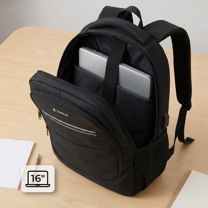 Subblim City Plus Backpack 16 pulg 26L Negro Subblim City Plus Backpack 16 pulg 26L Negro