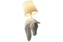 DKD Home Decor Lámpara de Aplique Resina Caballo Blanco