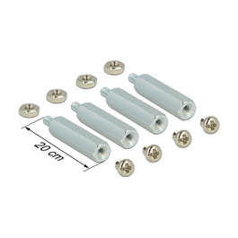 DeLOCK 18211 Montaje y Accesorios de Metal Plata para Raspberry Pi, Kit de Montaje