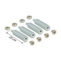 DeLOCK 18211 Montaje y Accesorios de Metal Plata para Raspberry Pi, Kit de Montaje