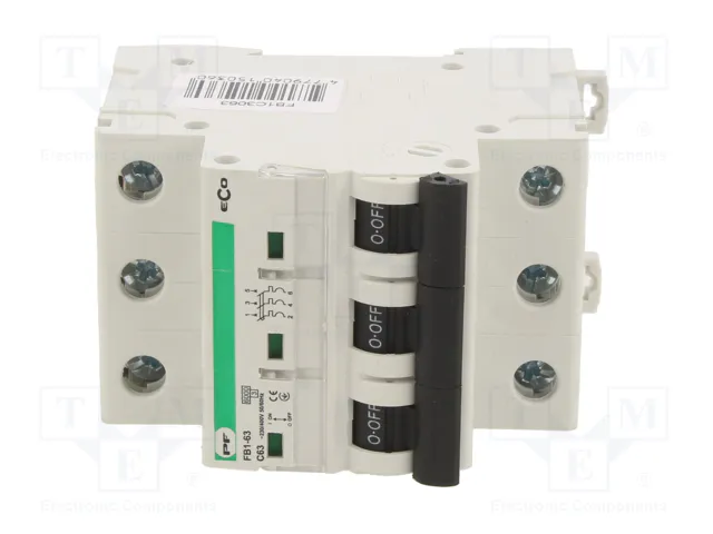 Promfactor Baltic Interruptor magnetotérmico ECO 63A 3 polos Promfactor Baltic Interruptor magnetotérmico ECO 63A 3 polos