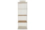 DKD Home Decor Organizador Básicos Bambu Natural Blanco 30 x 84 x 30 cm (4 Unidades)