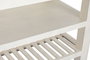 DKD Home Decor Isla Cocina India 1c24 Cottage Madera Marmol Blanco 119 x 70 x 93 cm