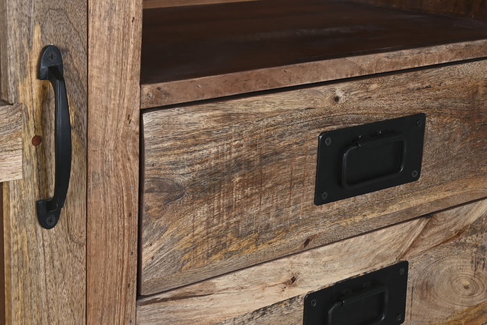 DKD Home Decor Vitrina Shabby Mango Cristal 165 x 45 x 210 cm