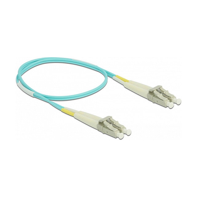 DeLOCK 86549 Cable de fibra óptica LC a LC multimodo OM3 0,5 m