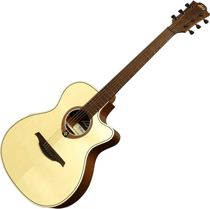 LAG Guitarra Acústica Electroacústica Tramontane T70 A/E Cutaway Auditorium Natural