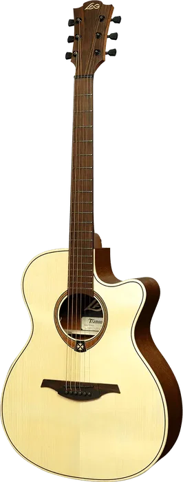 LAG Guitarra Acústica Electroacústica Tramontane T70 A/E Cutaway Auditorium Natural