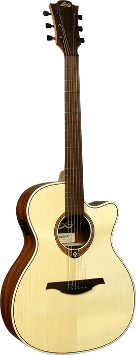 LAG Guitarra Acústica Electroacústica Tramontane T70 A/E Cutaway Auditorium Natural