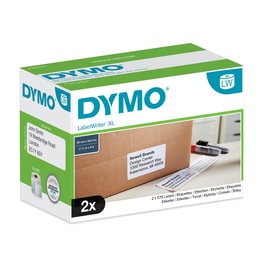 DYMO Etiqueta LW Etiquetas de envio de alta capacidad 59x102mm, 2 rollos etiquetas Papel blanco