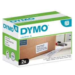 Dymo Etiquetas de Envío de Alta Capacidad 102x59mm, 2 Rollos Blanco