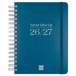 Finocam Agenda Cosmo Flex Estudiante Espiral 4º 155x212 mm 1Día Azul Curso 2026-2027