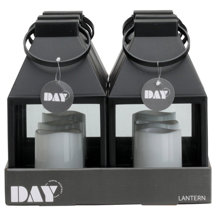 Day Farolillo LED Exterior con Temporizador y Llama Titilante 25,5 cm