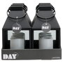Day Farolillo LED Exterior con Temporizador y Llama Titilante 25,5 cm