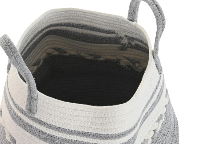 DKD Home Decor Cesta Basicos 30x45x30cm Rosa Gris (4 Unidades)