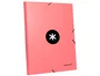 Antartik Carpeta de Gomas Tres Solapas Cartón Forrado A4 Color Coral