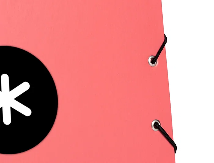 Antartik Carpeta de Gomas Tres Solapas Cartón Forrado A4 Color Coral