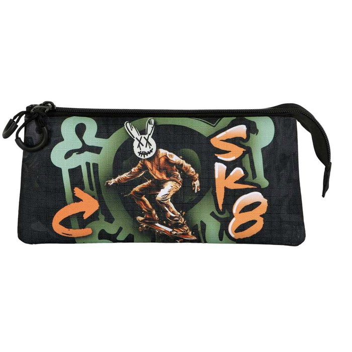 Pro-Dg Estuche Portatodo Triple Rabbit Multicolor 10 x 23,5 x 5 cm