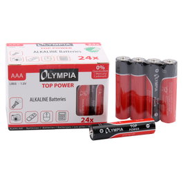 Olympia Baterías Alcalinas AAA 24 Piezas