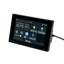 Shelly Wall Display XL Black Pantalla Inteligente para Hogar