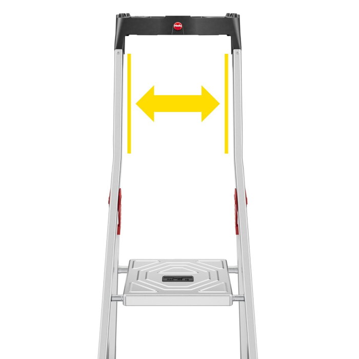 Hailo L60 StandardLine Escalera de tijera de 3 peldaños