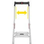 Hailo L60 StandardLine Escalera de tijera de 3 peldaños