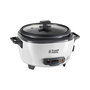 Russell Hobbs 27030-56 Reiskocher Midi, Arrocera, 1.4 L, Negro y Blanco, Capacidad 1.4 Litros, Tapa de Vidrio, Función Mantener Caliente, 300 W