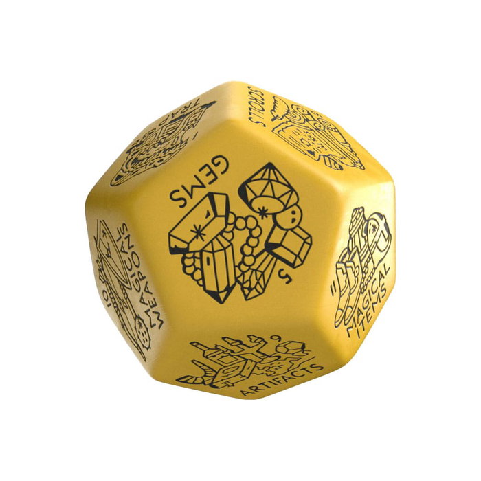 Viridian Jumbo dado Treasure Generator Die D12 Amarillo Viridian Jumbo dado Treasure Generator Die D12 Amarillo