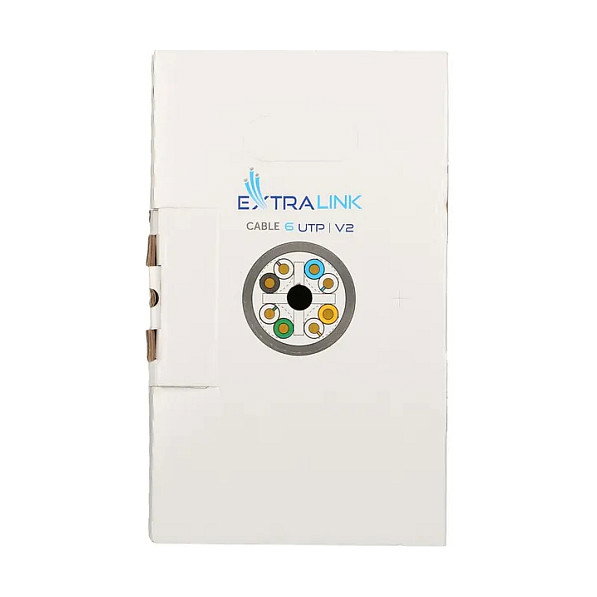 Extralink Cable Ethernet Cat6 UTP V2 305M Gris