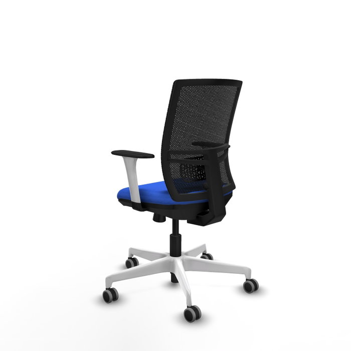 PIQUERAS Y CRESPO Silla de oficina Yunquera Azul con mecanismo Sincro/Traslack