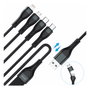 4smarts Cable Multi-Ladekabel 4in2 1.2m Negro