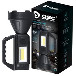 GSC Evolution Linterna multiusos 3W + 3W recargable / powerbank
