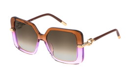 Furla SFU712-5406B1 Gafas de sol para mujer rosa con cristales marrones