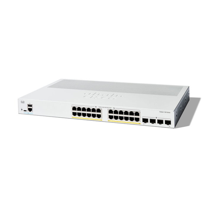 Cisco Catalyst 1300 24 puertos Gigabit Ethernet PoE Gris Cisco Catalyst 1300 24 puertos Gigabit Ethernet PoE Gris