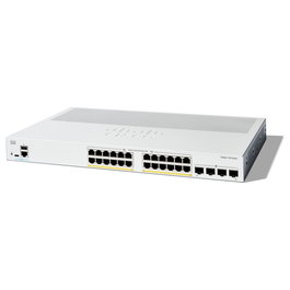 Cisco CATALYST 1300 Switch Gestionado 24-Port GE PoE Gigabit Ethernet Montaje en Rack