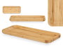 Kinvara Tabla Bambú Rectangular Aperitivo 29,5x11,5 cm Marrón (Set de 12)