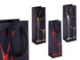 Kinvara Bolsa Vino Surtidos Botella Copa 12 x 9 x 36 cm Oro, Negro, Plata, Rojo (Set de 24)
