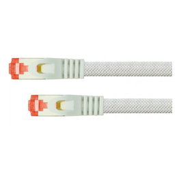 Python 8063PY-005W Cable de Red Cat.6 SF/UTP con Nylongeflecht Blanco 0,5m